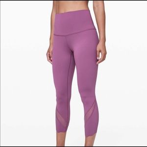 Lululemon Wunder Under Crop II *Roll Down Scallop